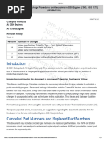 Visual Inspection and Salvage Procedures For Aftercoolers in 3500 Engines