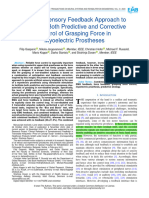 A Novel Sensory Feedback Approach To Facilitate Both Predictive and Corrective Control of Grasping Force in Myoelectric Prostheses