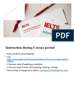 Ielts Corona Period