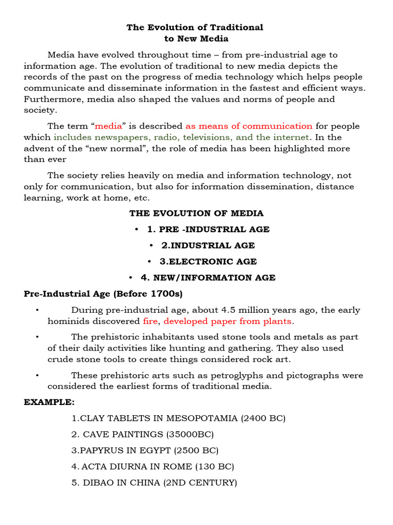 The Evolution of Traditional 22 | PDF | Information Age ...