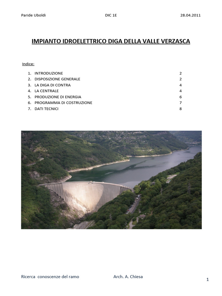 Diga Della Valle Verzasca | PDF