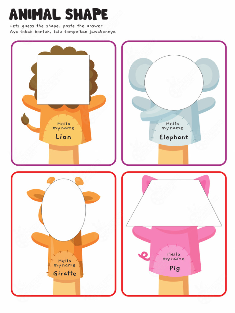 4 Animal Shape | PDF