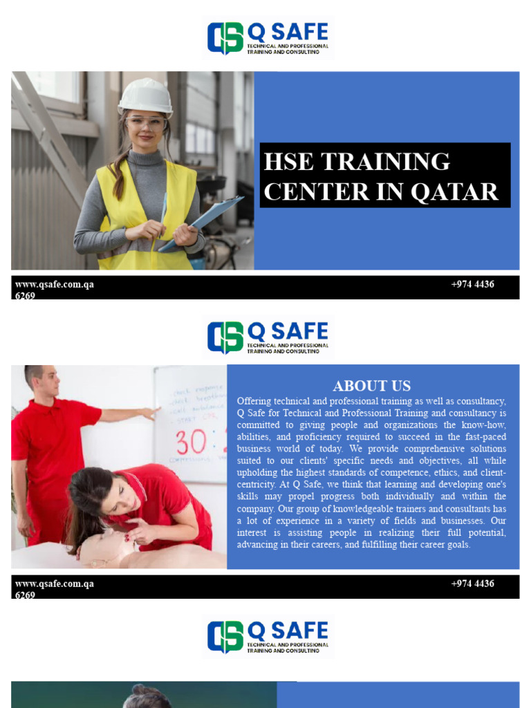 HSE Training Courses in Qatar | PDF | Business