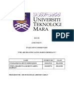 Elc 231 - Evaluative Commentary