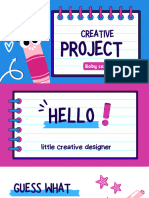 Blue and Pink Playful Creative Project Presentation