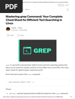 Grep Cheat Sheet