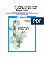 Full Download Ebook PDF Shelly Cashman Series Microsoft Office 365 Excel 2019 Comprehensive PDF