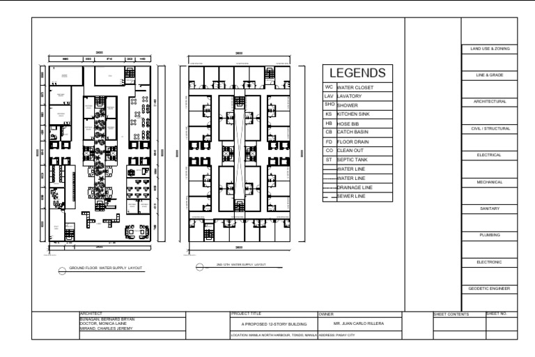 Water Layout | PDF | Plumbing | Hydraulics
