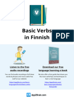 App2brain Cheat Sheet Finnish Basic Verbs