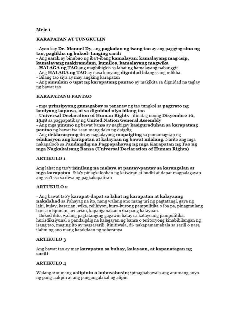 Esp Reviewer For Grade 9 Second Quarterrrrrrrrrr | PDF