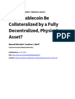 Maxwell Murialdo - Can A Stablecoin Be Collateralized by A Fully Decentralized, Physical Asset
