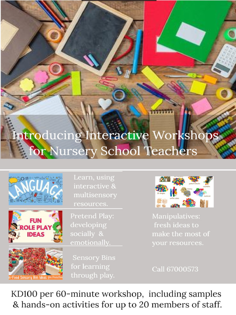FUN ACTIVITIES FOR TEACHERS WORKSHOP intelligence overview