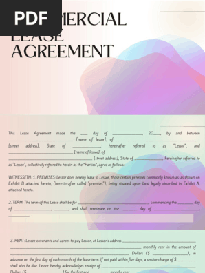 COMMERCIAL LEASE AGREEMENT