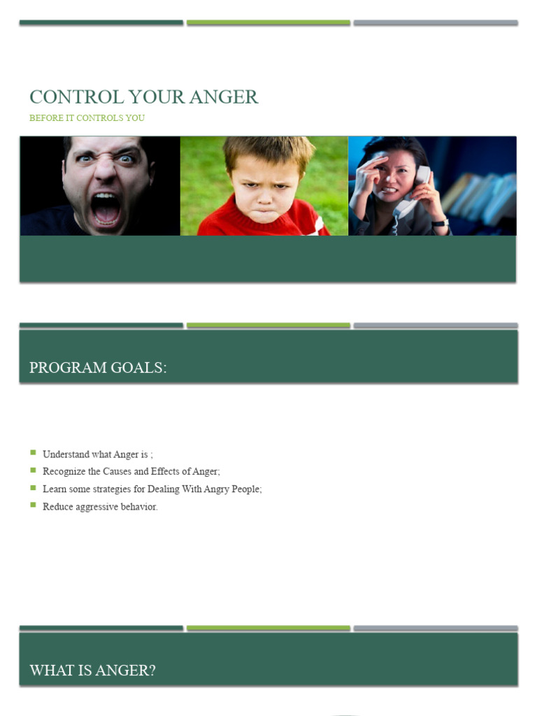 Anger Management Strategies Guide | PDF | Self-Improvement