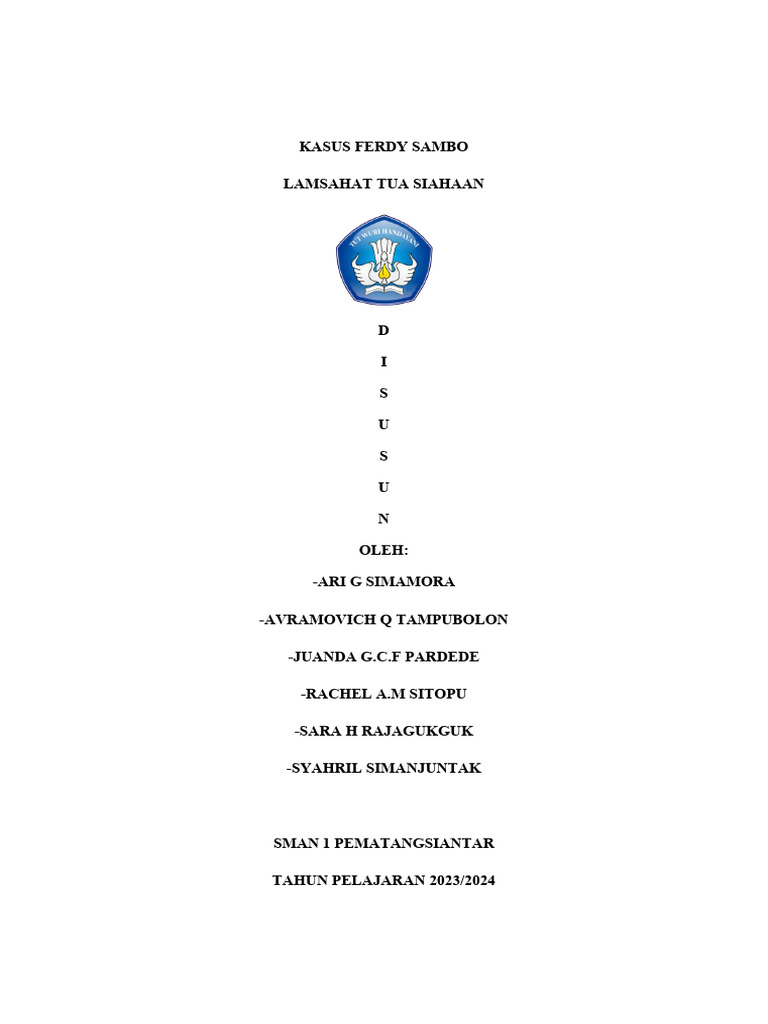 Kasus Ferdy Sambo PDF