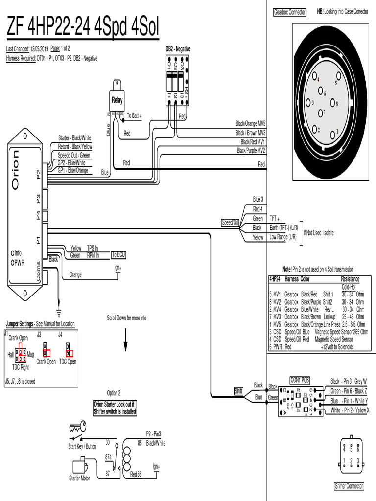 Orion ZF 4HP22 24 4Spd 4sol PDF Manual Transmission Electricity