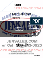 John Deere Tractor Service Manual JD S Tm4286