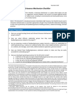 Grievance Mechanism Checklist Nov 2023