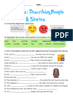 Adjectives Worksheets