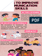 Pink Illustrated Effective Communication Infographic