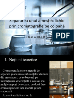 Separarea Unui Amestec Prin Cromatografie Pe Coloană