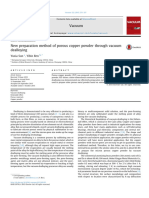 New Preparation Method of Porous Copper Powder Through Vacuum Dealloying