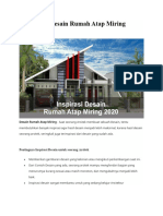 5 Inspirasi Desain Rumah Atap Miring Pilihan