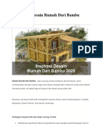 5 Inspirasi Desain Rumah Dari Bambu Pilihan