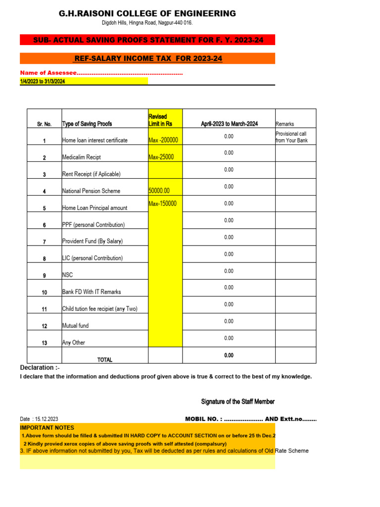 IT Estimate 202324 PDF Taxes Tax
