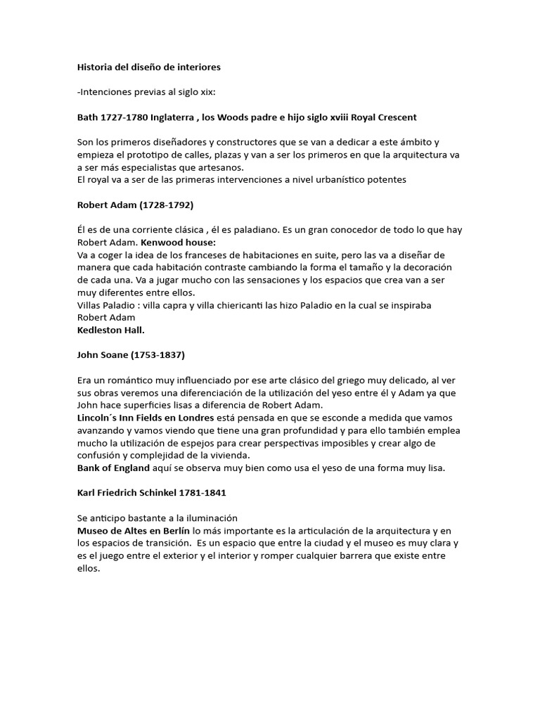 Evolución del Diseño de Interiores | PDF | Diseño arquitectonico ...