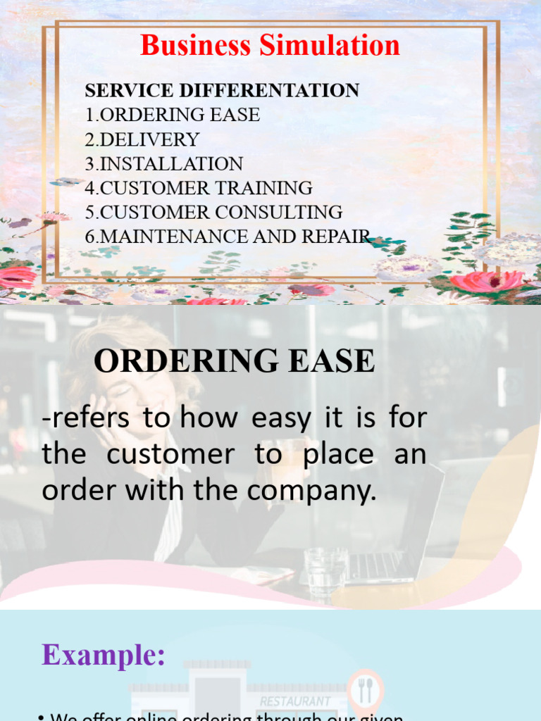 Business Simulation: Service Differentiation | PDF | Product (Business ...