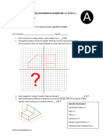 Ocenjevanje Pravokotna Projekcija 7. Razred 2