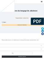Les Fonctions Du Langage de Jakobson: Temps de Lecture: Environ 6 Min