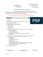 New Residential Construction Checklist PDF