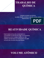 Trabalho Química - Felipe, Bruno, Henry, Vitor e Everson