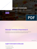 Educatie Si Legile Universale