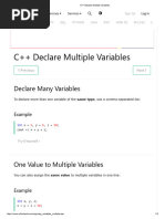 C++ 06 Declare Multiple Variables