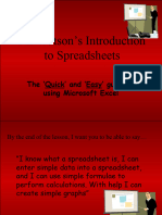 Intro To Spreadsheets Y56