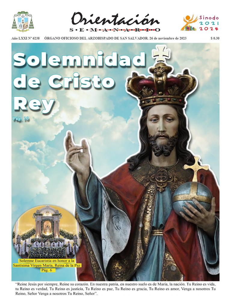 Orientación - Domingo 26 de Noviembre 2023 | PDF | Jesús | Cristo (título)