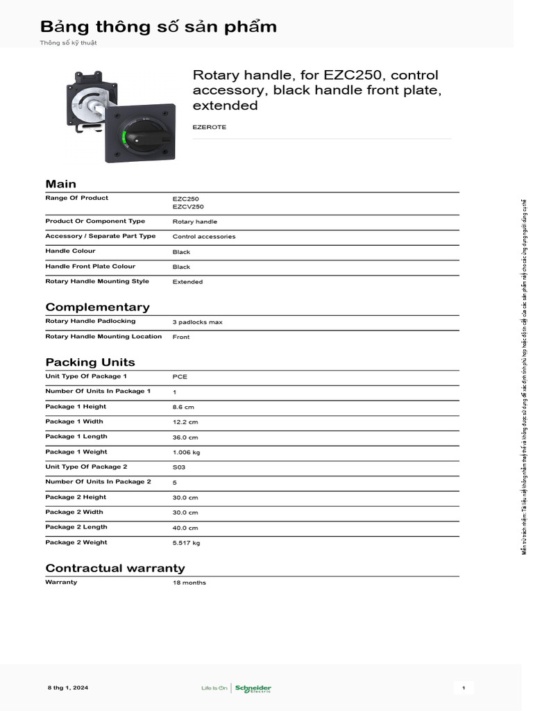 Schneider Electric EasyPact-EZC EZEROTE | PDF