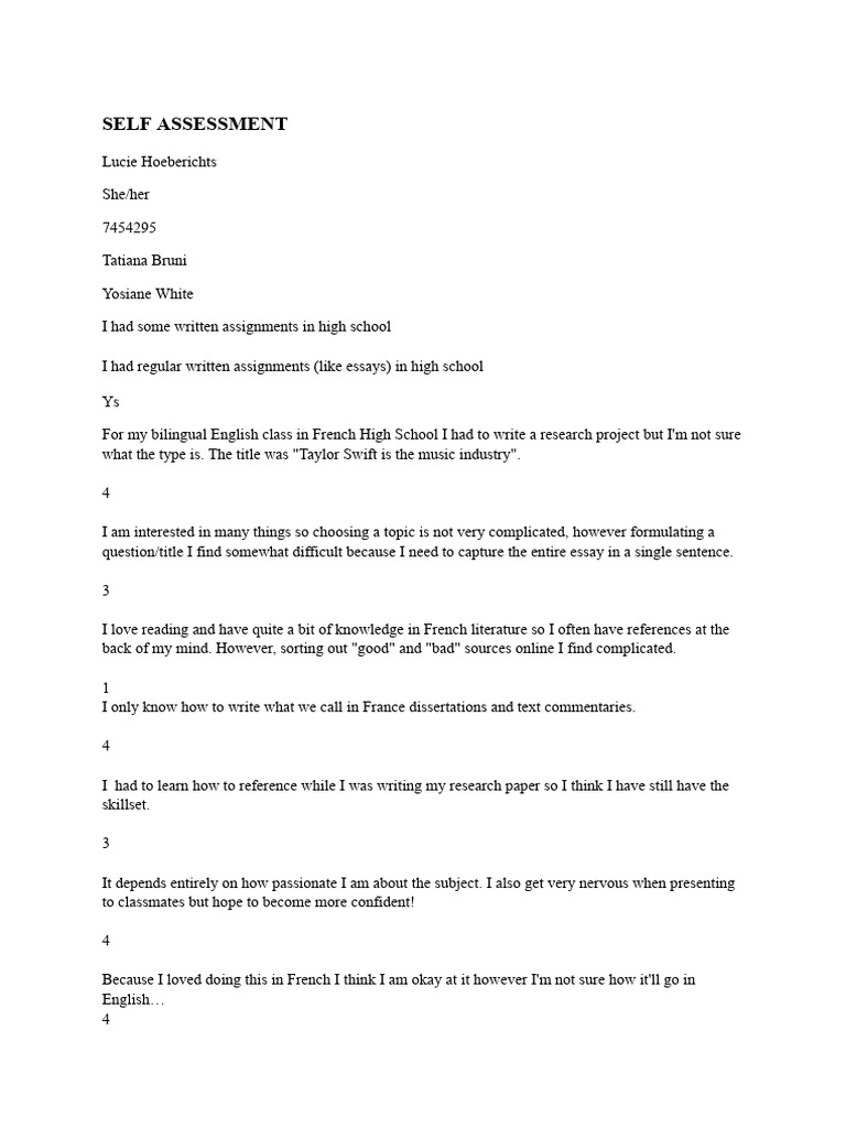 Academic Skills Self-Assessment and Essay Draft | PDF | Pottery ...
