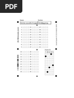 ZipGrade 15-Item Answer Sheet | PDF