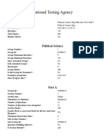 Pol Sci 2023 Shift 1 Cuet PG