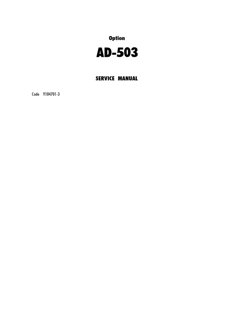 AD-503 Smy104701-3 ENG | PDF | Power Supply | Printed Circuit Board