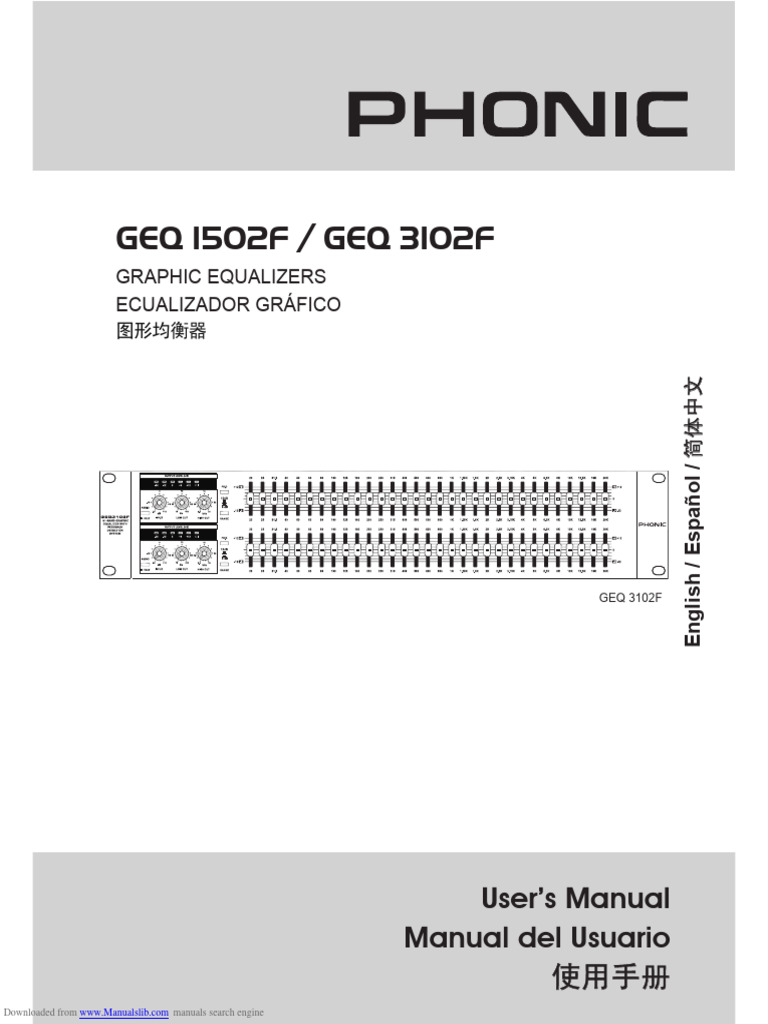 Geq 1502f | PDF | Equalization (Audio) | Sound Production