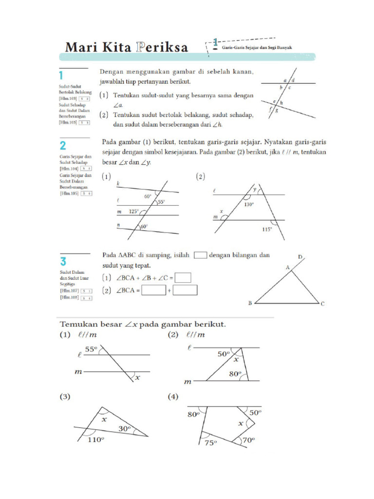 Menjelajahi Dunia Garis Sejajar: Panduan Lengkap untuk Siswa Kelas 4 SD