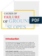 Causes of Failure On Ground Slopes