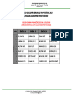 Horário Geral E.M. 2024 Provisório para o Dia 31.01 Turma