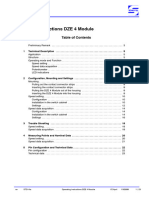 Operation Instructions DZE 4-Modul