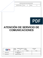 Atención de Servicios de Comunicaciones Sgdn-Pe-P-Ser-00